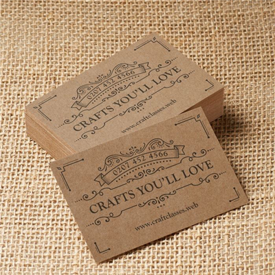 Brown Kraft Business Cards